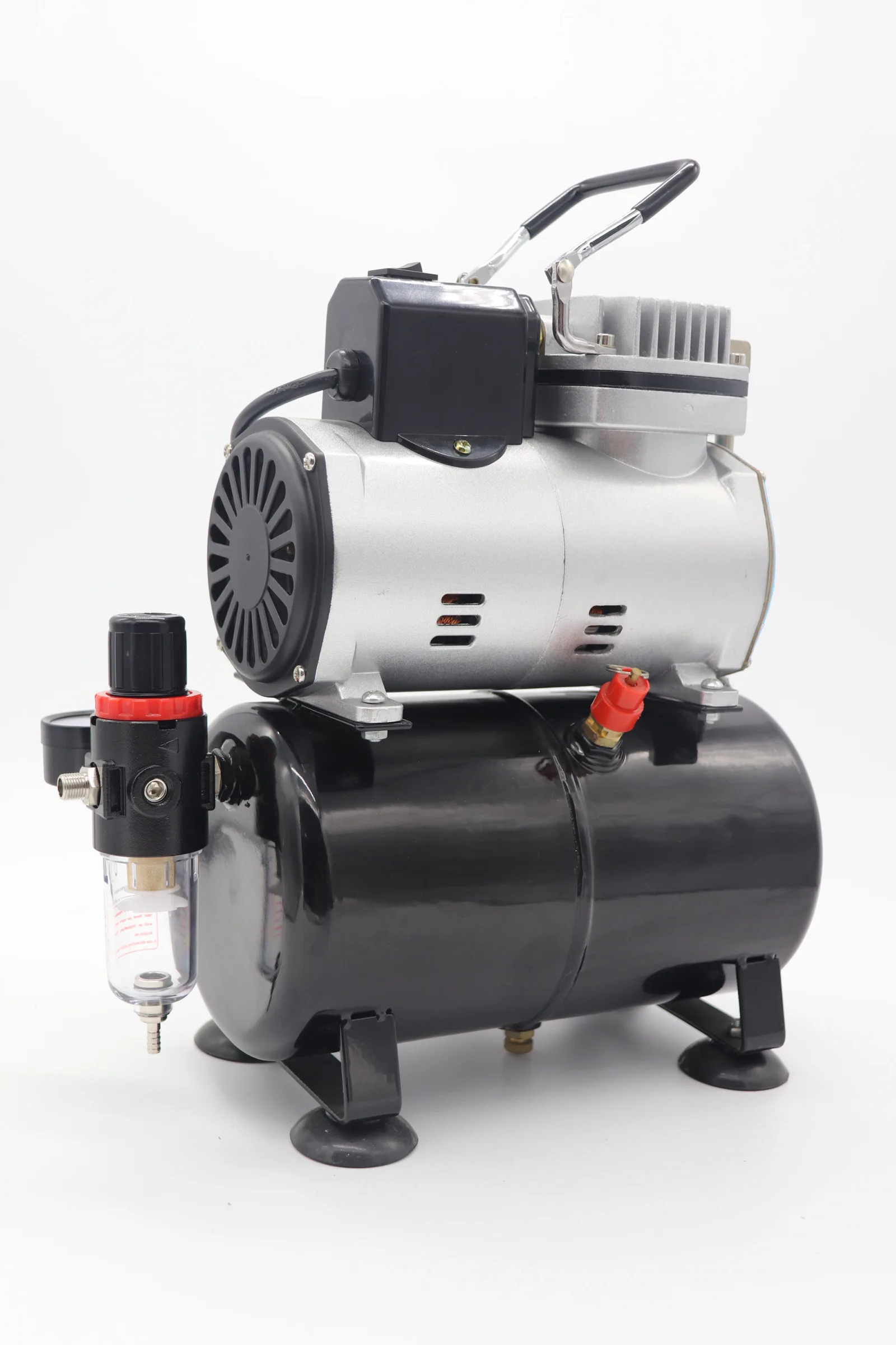 Mini Airbrush Compressor Kit With tank for Hobby Painting With Cooling Fan TC-19B