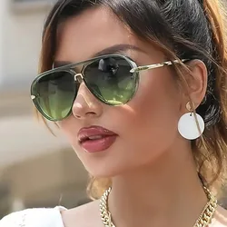 Pilot Sunglasses Women 2025 Luxury Brand Design Outdoor Green Men Sun Glasses For Male Summer New Fashion Frame Shades Eyewear