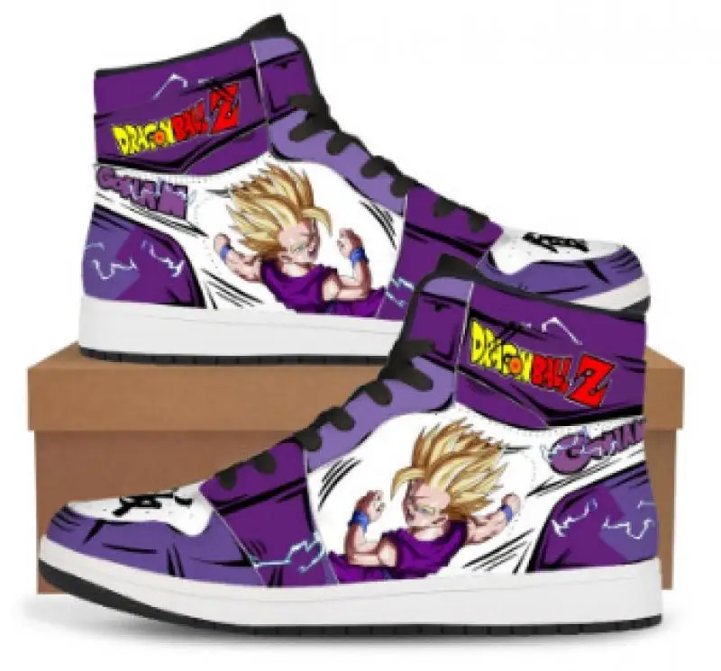 Dragon topu Z süper Anime Son Goku Sneakers rahat ayakkabılar basketbol ayakkabıları karikatür baskı rahat düz ayakkabı doğum günü hediyesi