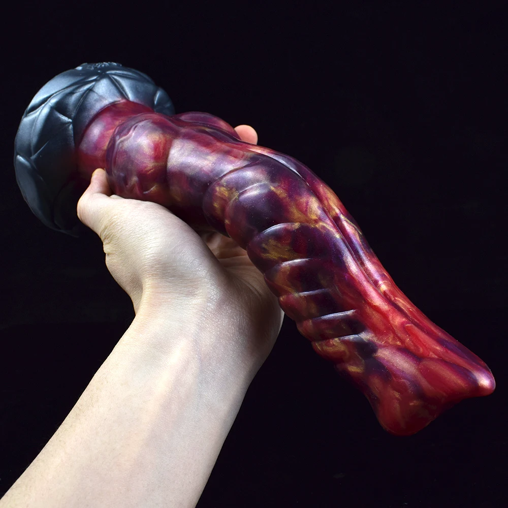 NNSX-S Shape Scales Knot Dragon Dildo com Ventosa, Brinquedo Sexy para Mulheres e Homens, Masturbadores, Massagem Ânus, Fantasy Cock 18, Sex Shop