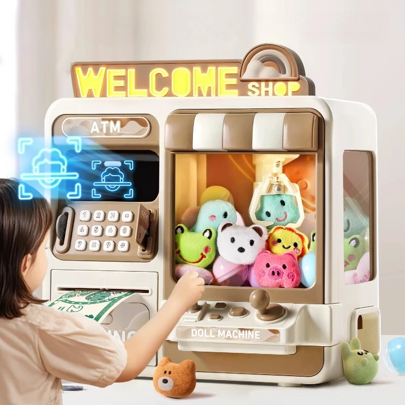 macchina-per-bambole-2-in-1-gioco-automatico-a-monete-per-bambini-mini-gioco-con-artiglio-per-catturare-giocattoli-salvadanaio-per-bambini-regali-di-natale