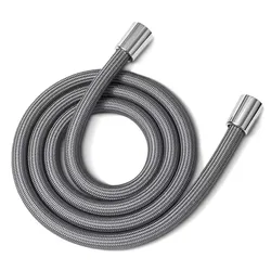 1.5/2,0 Meter Badezimmer Nylon Hochdruck glatter Dusch schlauch flexibler Handheld Anti-Wickel Gi/2 Universal rohr