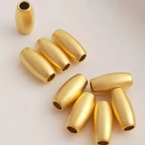 

Sandgold small waist tube beads bucket beads pea beads Moon clover septum beads DIY handmade jewelry beads