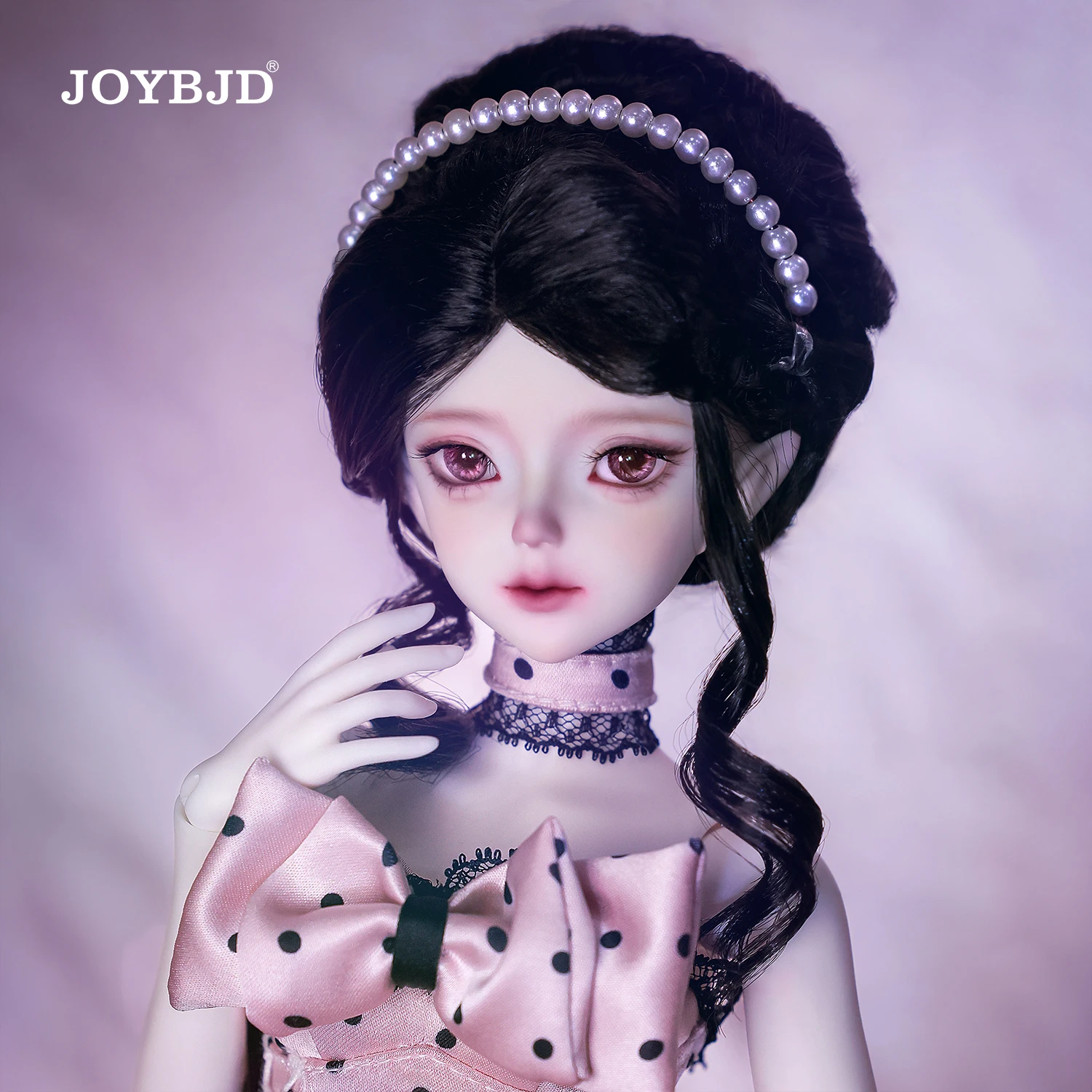 JOYBJD 1/4 Yican BJD Full Set D 20th Century European Aristocrat  Retro Dot Dress MSD Resin Art Ball Jointed Doll