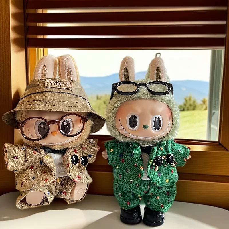 

New Doll'S Clothes Outfit Accessories For Korea Kpop Exo 15-17cm Labubu Idol Little small suit hat glasses Clothing Gift
