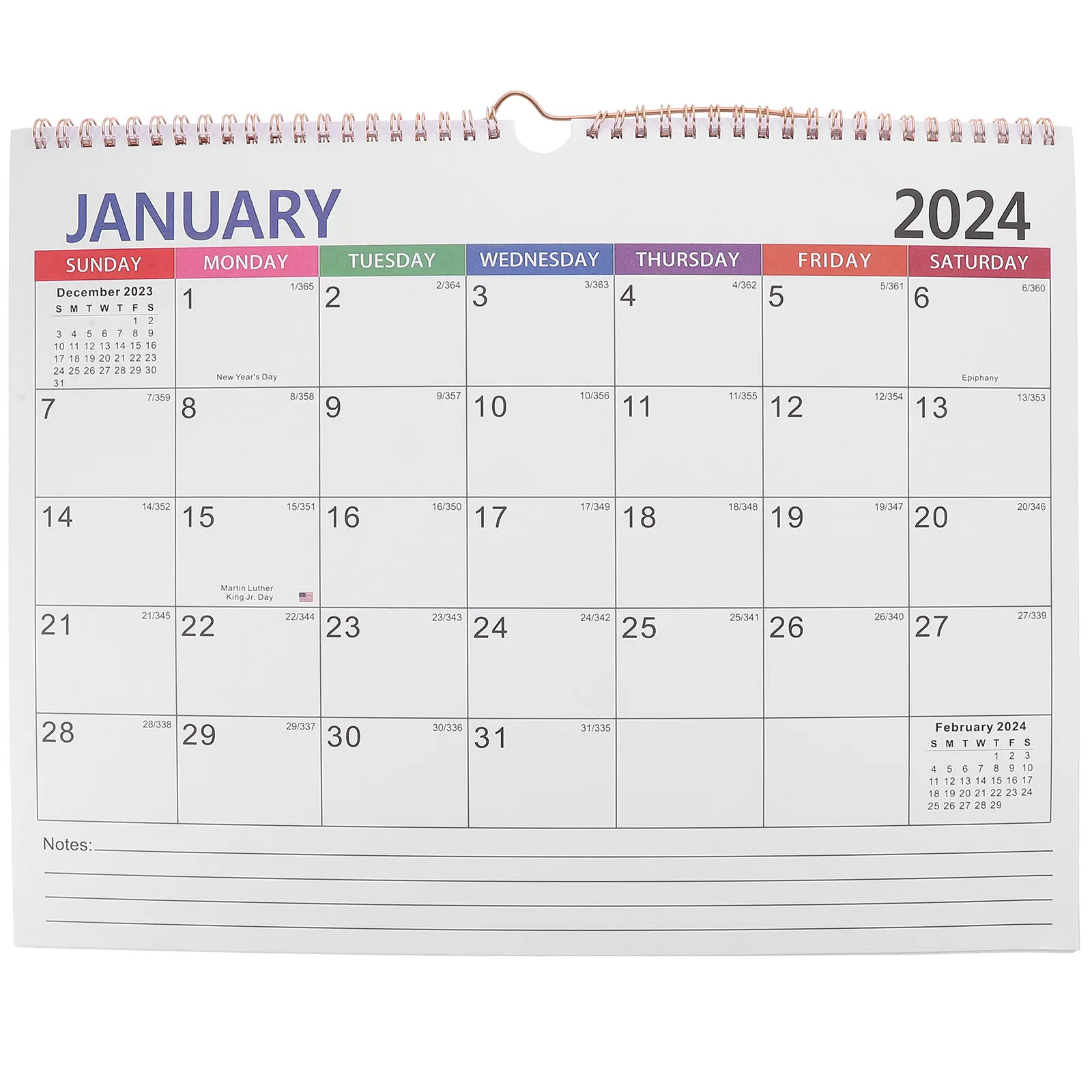 

Настенный календарь-ежедневник на 2023-2024 годы, ежемесячный планировщик для ежедневного использования, из плотной бумаги, простой стиль, для дома, офиса, семьи