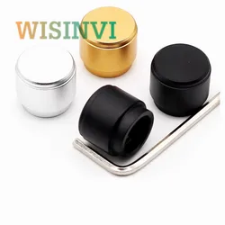 1PCS All aluminum sandblasting knob Metal solid core knob Diameter 15mm Height 13mm Potentiometer Encoder Knob Round Hole 6mm