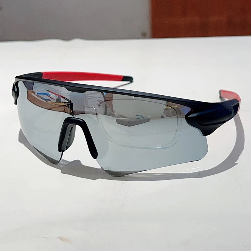KAMMPT Y2k Sportbrille für Herren, 2025, neue halbrandlose Spiegel-Outdoor-Radsport-Sonnenbrille, umwickelt, runde, winddichte Sonnenbrille zum Angeln – Detail 10
