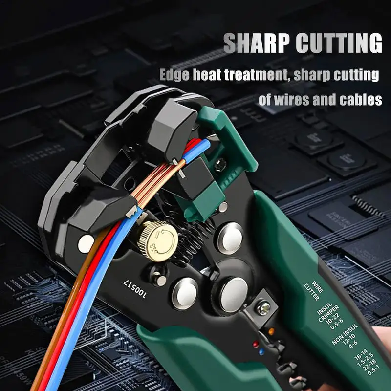 Electrical Wire Stripper Adjustable Cable Stripper 4-in-1 Wire Crimper Metal Wire Stripper Crimping Tool For Install Engineering