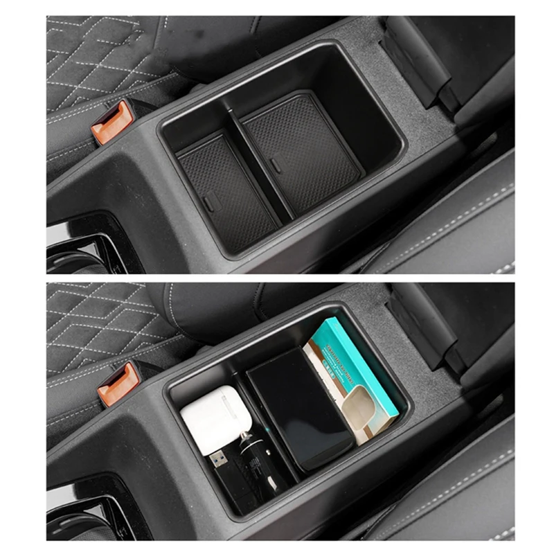 Suitable For  Q5/Q4 Etron Armrest Box Storage Box, Water Cup Holder Special Modification Accessories