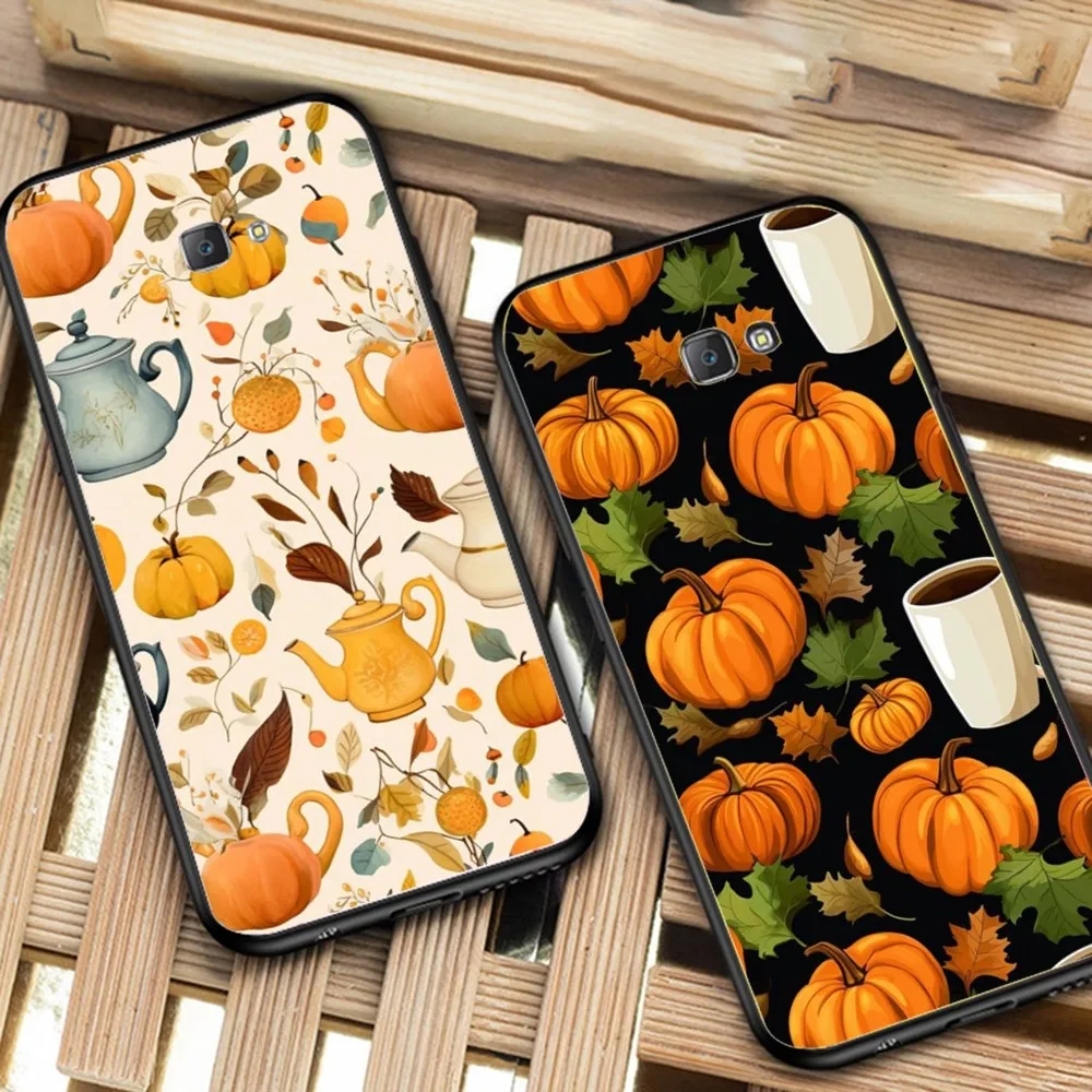 Autumn leaves fall fox pumpkin Halloween Phone Case For Samsung J 7 plus 7core J7 neo J6 plus prime J6 J4 J5 Mobile Cover