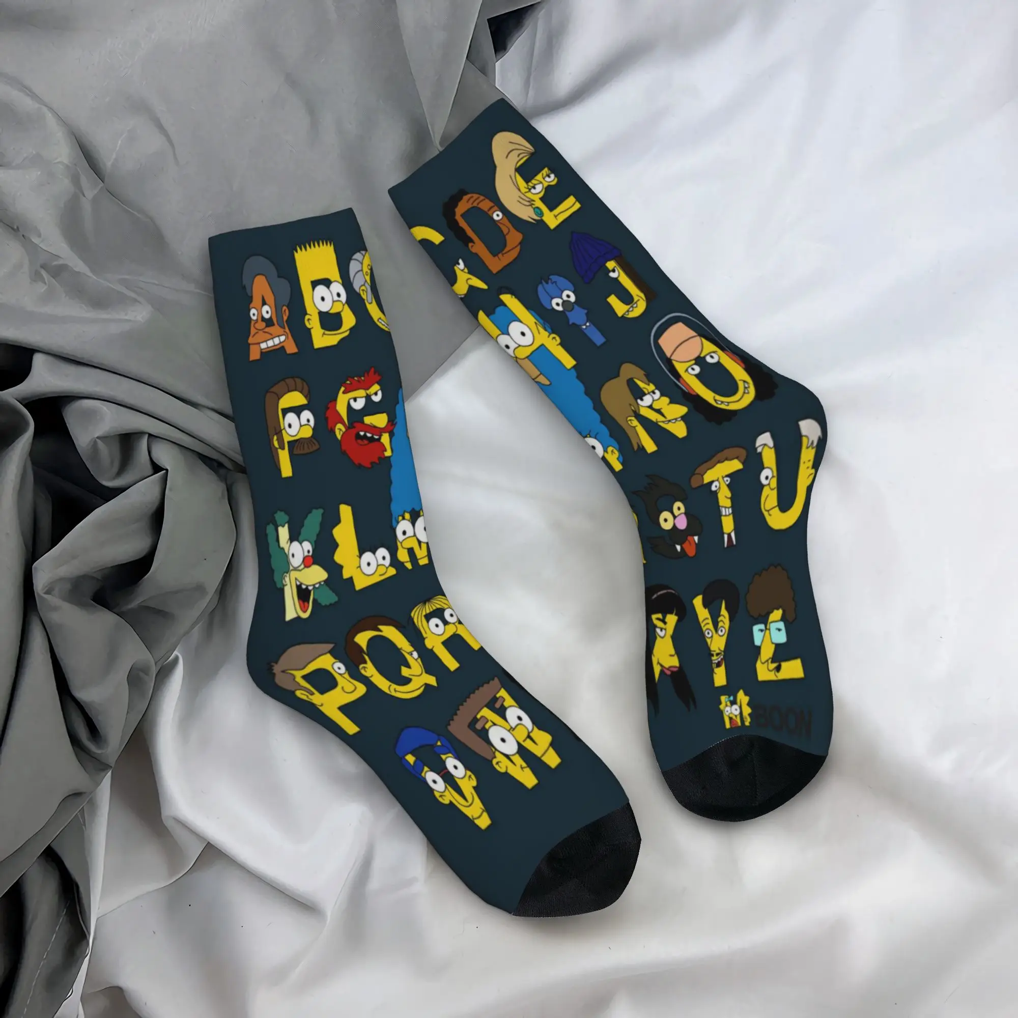 Men's Women's Simpsoneds Socks Cute Casual  Socks Novelty Merchandise Middle Tube Socks Wonderful Gifts
