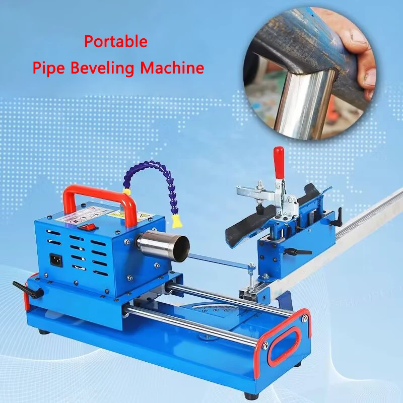 

New Sliding Electric Stainless steel Pipe Grinding tool Portable Pipe Beveling Machine Staircase Handrail Pipe arc Joint