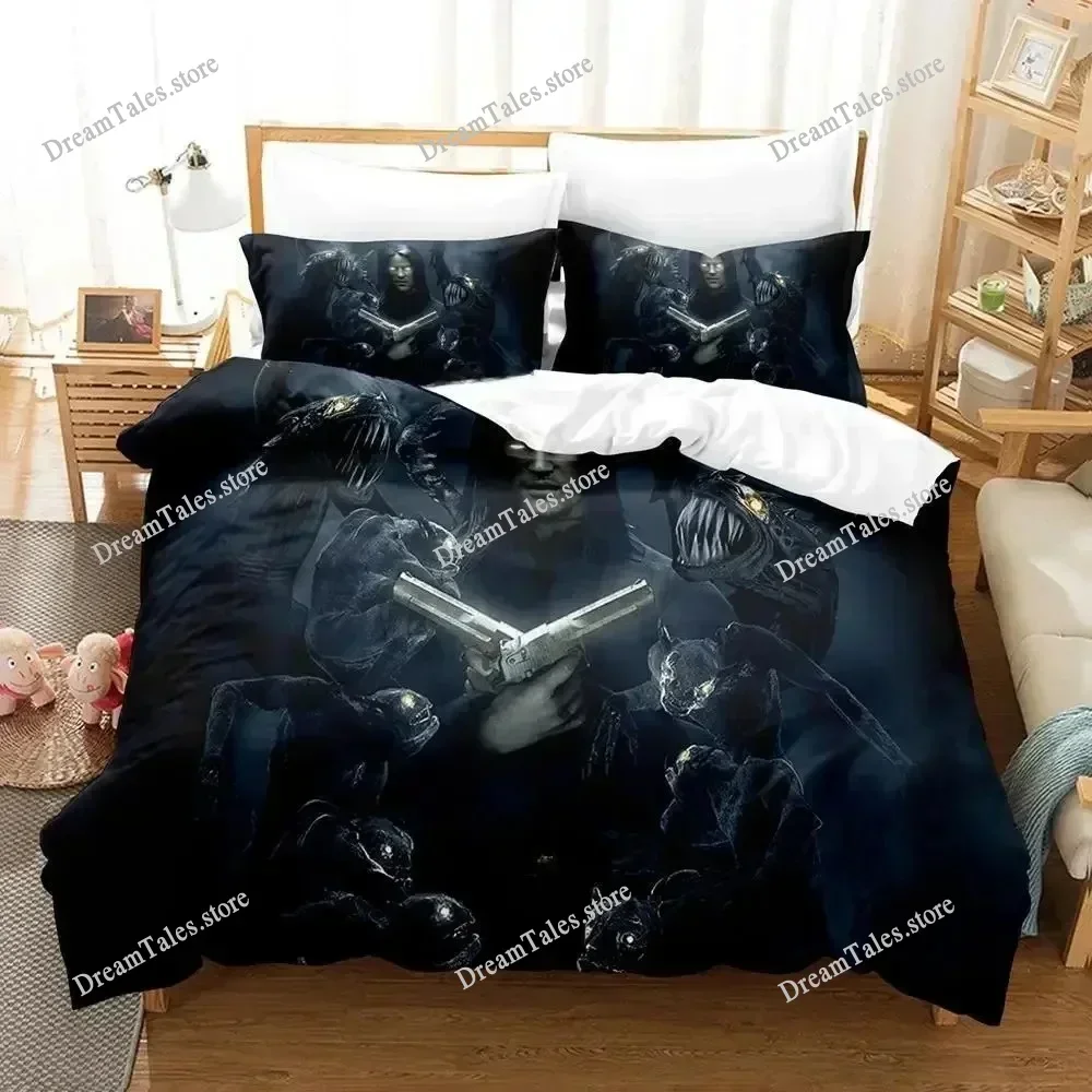 

Game The Darkness Bedding Set Single Twin Full Queen King Size Bed Set Adult Kid Bedroom Duvetcover Sets 3D Anime Bed Sheet Set9
