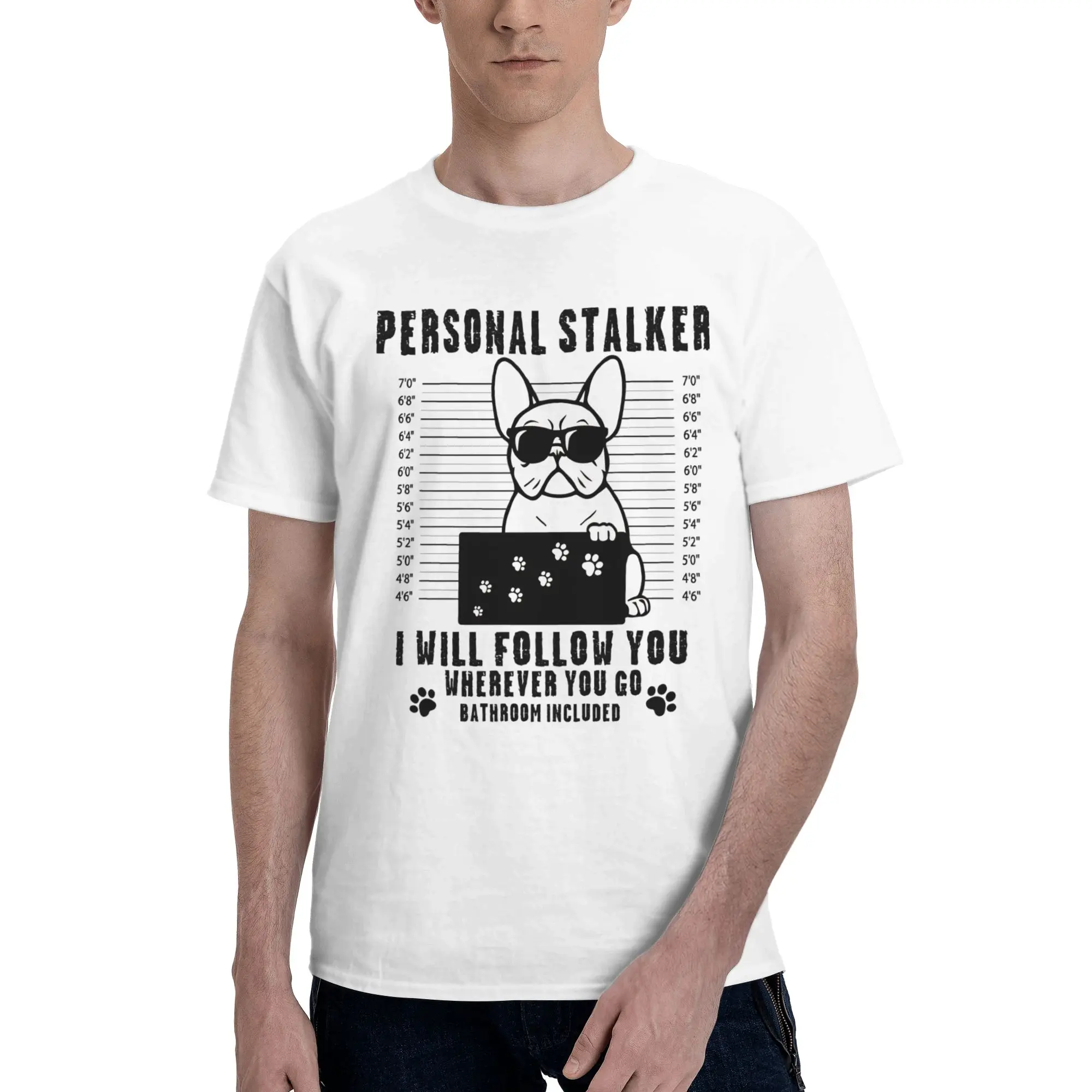 Maltese Personal Stalker I Will Follow You Wherever You Go Tee Shirt for Men Women Graphic T Shirts  100% Cotton Clothing