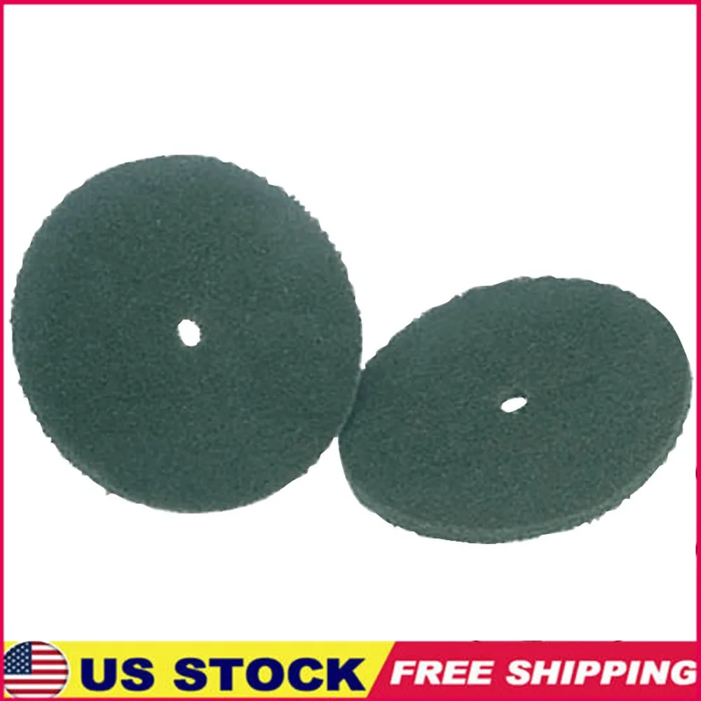 6 Polegada almofadas de limpeza verdes escovas de limpeza de substituição máquinas de buffer doméstico adequado pisos descalços carpeting conjunto de dois