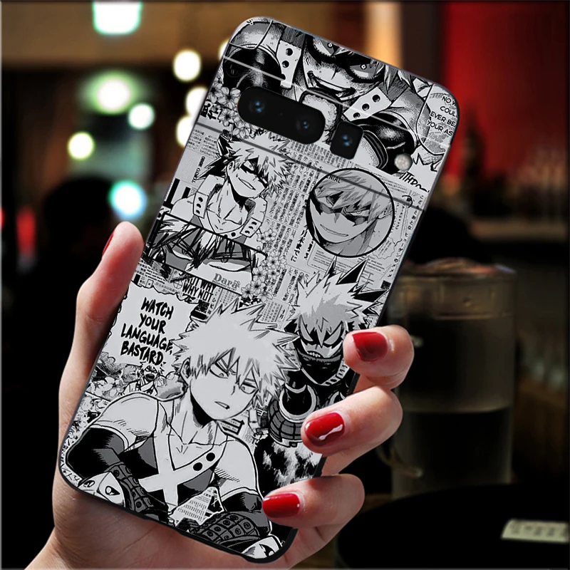 حافظة لهاتف جوجل بيكسل 10 9 برو XL 9A 8 7 6 برو بيكسل 8A 7A 6A بكسل 8 7 6 5 بطلي الأكاديمية الجمالية باكوغو