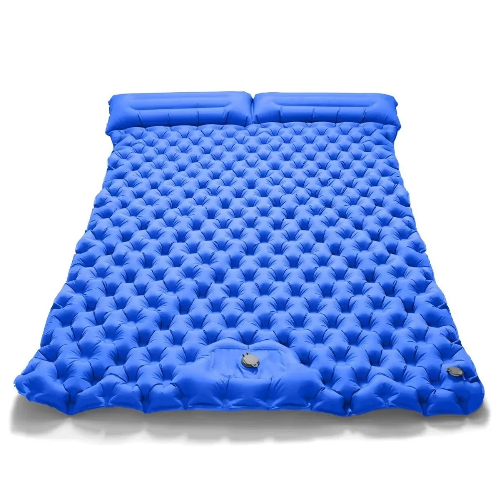 

Portable Double Sleeping Pad Inflatable TPU Camping Air Mattress Extra Wide Ultra Lightweight Tent Sleeping Mat