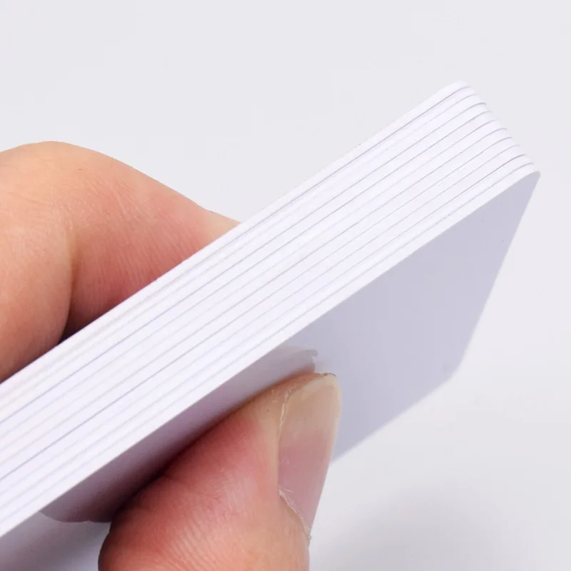 100PCs a lot high quality ISO18000 6A blank PVC card M4 U Code 9 credit card RFID card size UHF blank white card