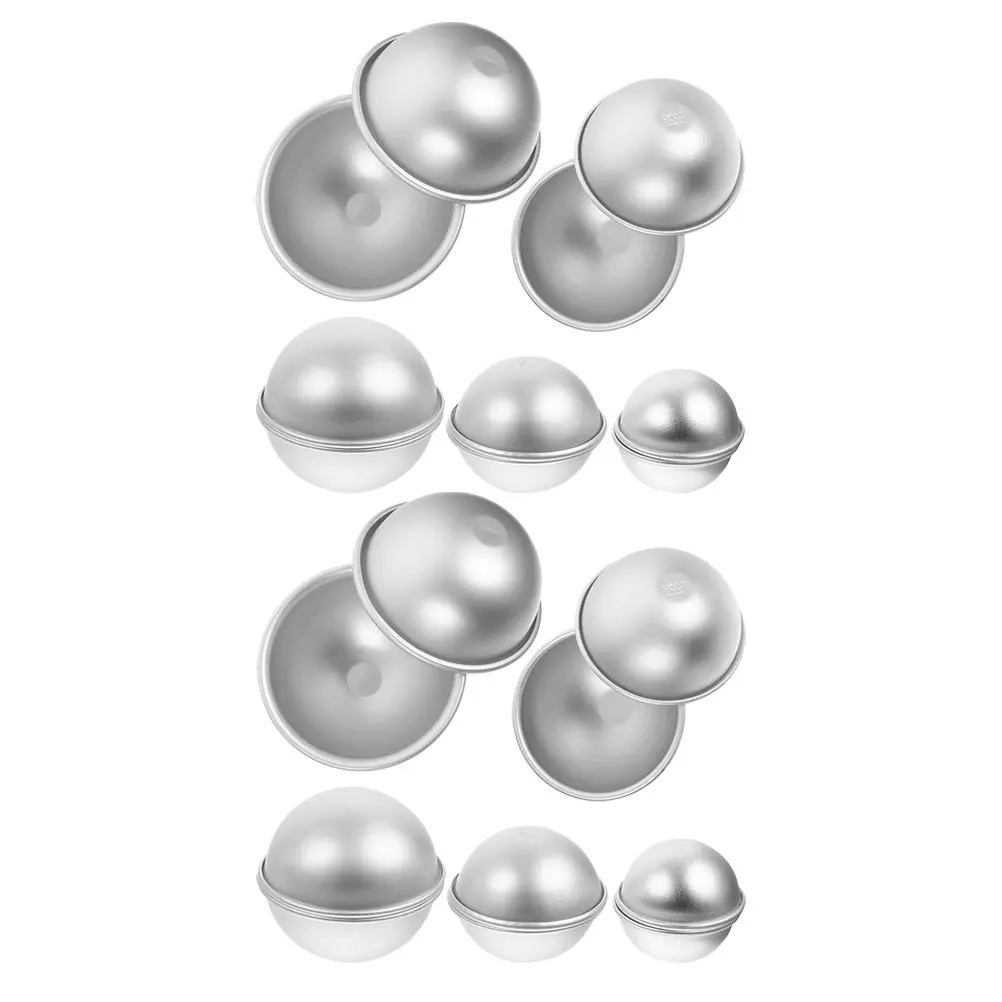 

5Pairs Aluminium Alloy Baking Molds Cake DIY Tool Smooth Non-Stick Multi-Function Kitchen Baking Accessory for Dessert Soap Bath