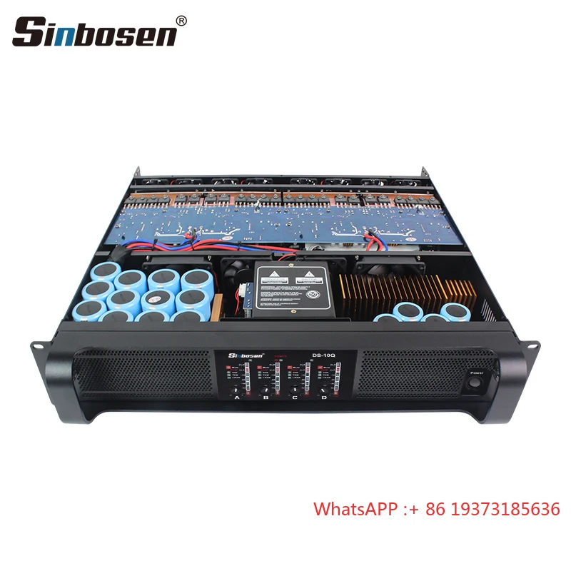 Sinbosen 4 Channels 1000 Watt Amplifier Board DS-10Q 10 Capacitor High End Tube Amplifiers