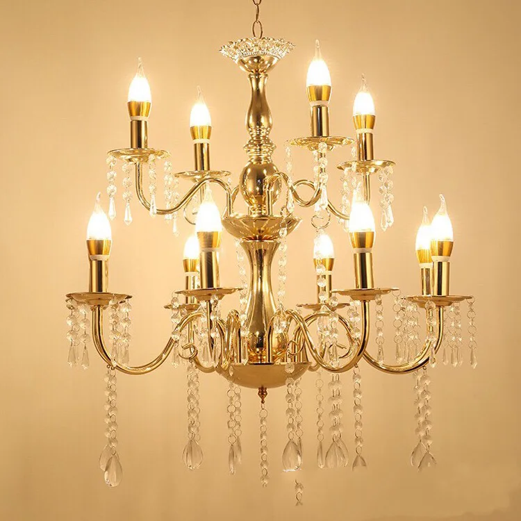 Multi-Light Candle-Style Pendant Light, Luxury Living Room Dining Room Lighting Fixture, Classic Home Decor Lamp Pendant Lights