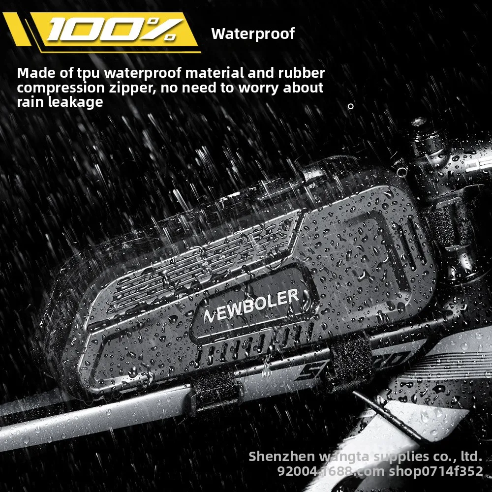 

Waterproof Bicycle Frame Bag - Large Capacity Top Tube Pack for Mountain & Road Bikes