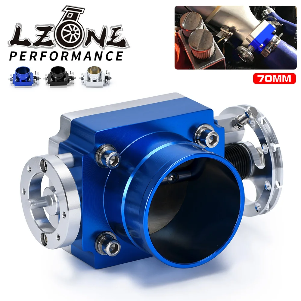 LZONE - NEW THROTTLE BODY 70MM THROTTLE BODY PERFORMANCE INTAKE MANIFOLD BILLET ALUMINUM HIGH FLOW JR6970