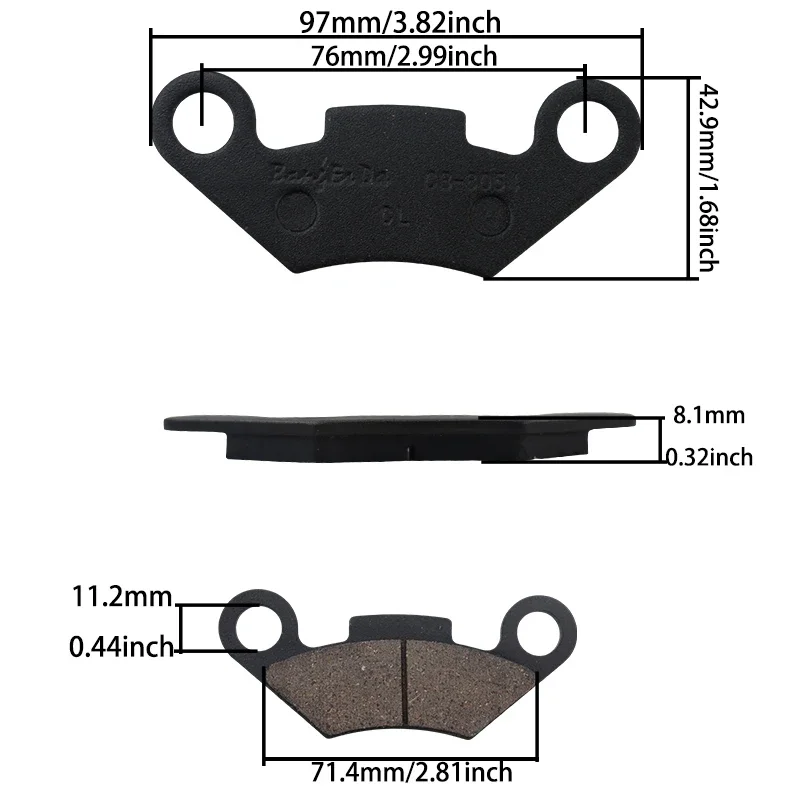 

Запчасти для инструментов для мотоциклов, высокопрочные тормозные колодки для суппорта, универсальные для ATV Quad Bike, дисковые тормозные колодки, обувь, аксессуары для мотокросса