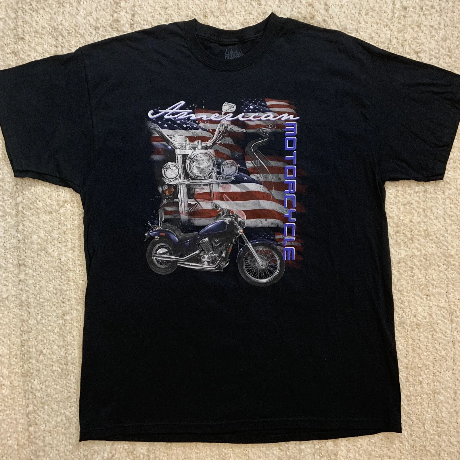 

Classic American Motorcycles T-Shirt 100% Cotton O-Neck Short Sleeve Summer Casual Mens T-shirt Streetwear