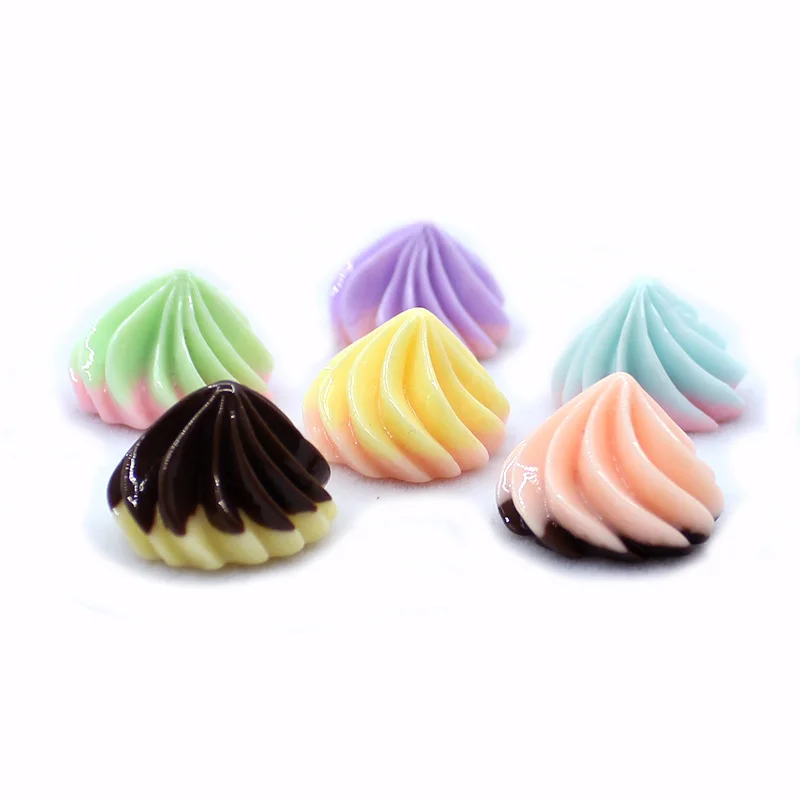 10 teile/beutel Kawaii Creme Candy Miniatur Dekor Harz Marin Zucker DIY Dekor Telefon Fall Dekoration – Detail 18