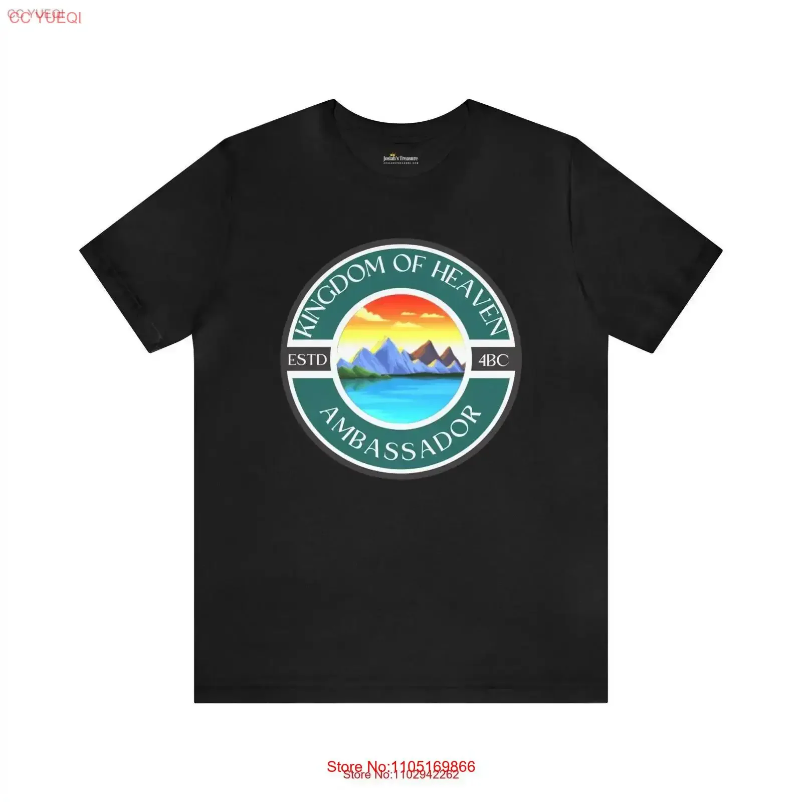 Christian Faith T Shirt Royaume du Ciel Ambassadeur vintage Lavé Respirant Élégant vêtements de créateurs Haut pour un usage quotidien