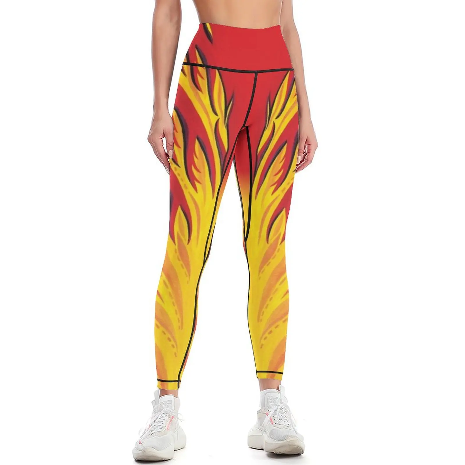 

Fiery Phoenix Leggings for physical push up fitness Womens Leggings