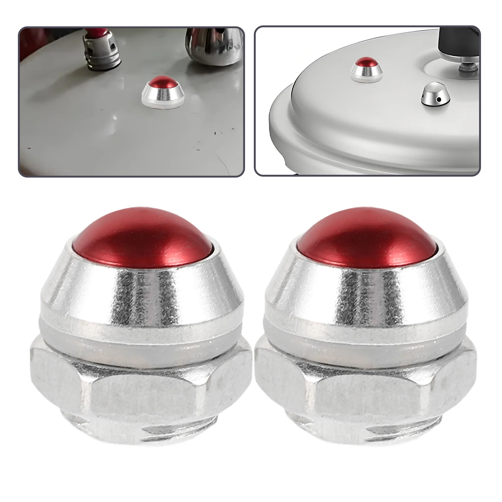 2 Pcs Pressure Cooker Safety Valve Steam Release Handle Valves Parts Relief Jigger