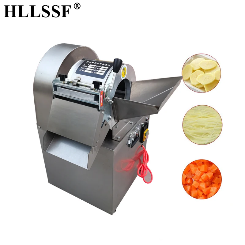 Vegetable Cutting Machine Shredder Electric Potato Cutter Onion Slicer Machine Multifunction Vegetable Processor Equipment