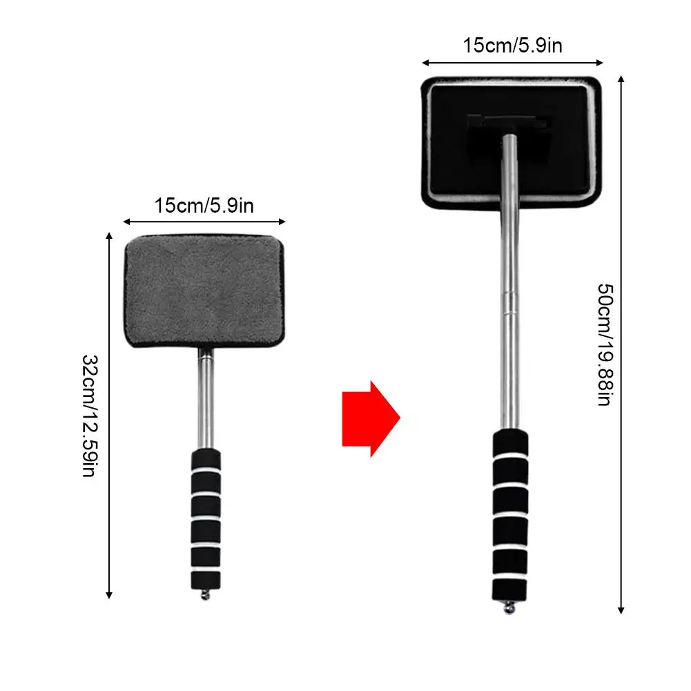 Automobile Windshield Cleaner Microfiber Water Scraping Telescopic Car Cleaning Brush Car Wash Tool Auto Glass Wiper - Image 6