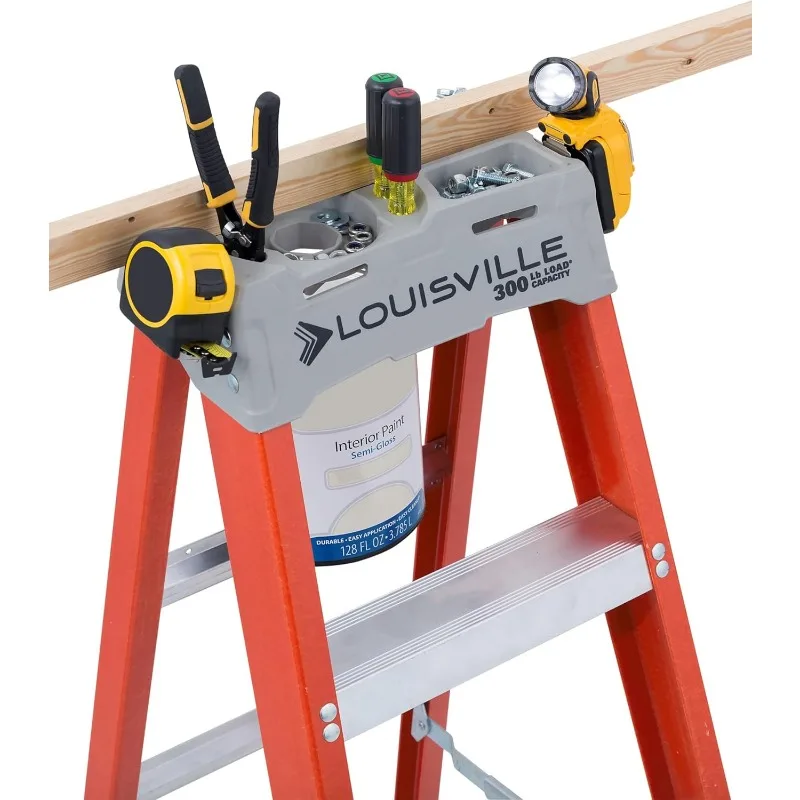 Louisville Ladder 6-Foot Fiberglass Step Ladder, 300-Pound Load Capacity, Type IA, FS1506