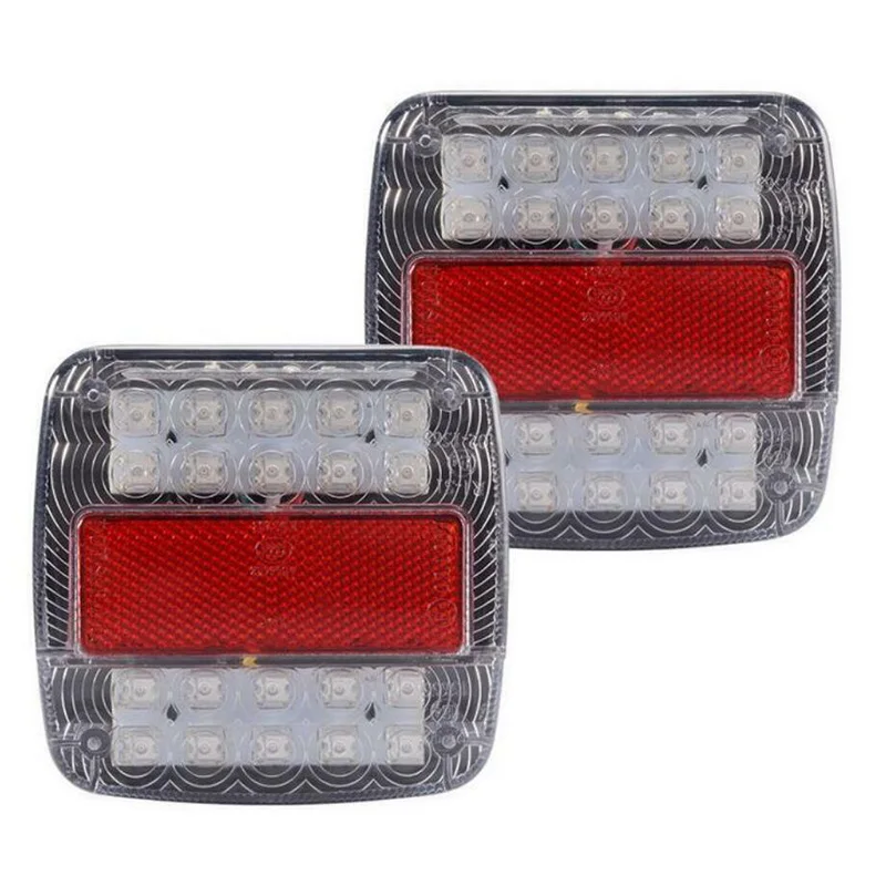 1pc 12V LED Indicator Lights Indicator License Plate Lamp Truck Trailer Waterproof Stop Rear Tail Reverse Light