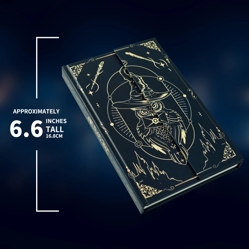 11*16.8 سنتيمتر ماجيك البومة غلاف فني نمط دفتر لب الخشب الخام المواد المحمولة مكتب اجتماع سجل دفتر الأستاذ