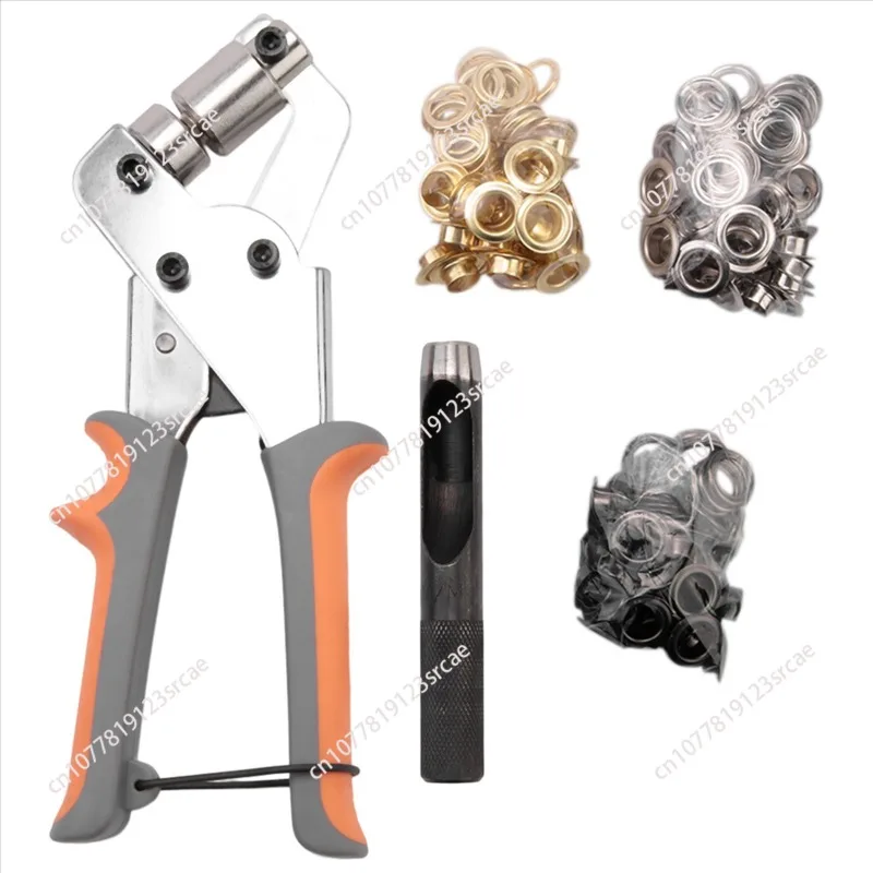 Suitable for Belt Garment Eyelet Tool Kit with 10mm Eyelet Manual Pressing Machine Pliers Metal Eyelet