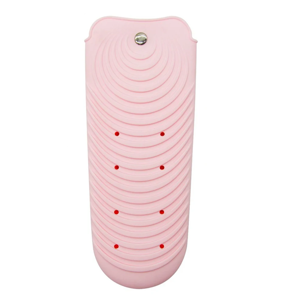 

Hair Straightener Silicone Pad Curling Irons Small Pouch Heating Cover Silica Gel Holder Tool Travel Bag Storage