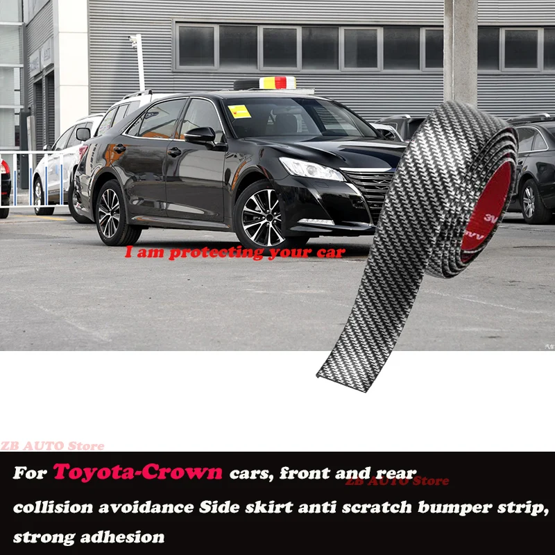 

Strong adhesive bumper strip, front and rear lip side skirts, collision and scratch resistant suitable For Toyota Crown