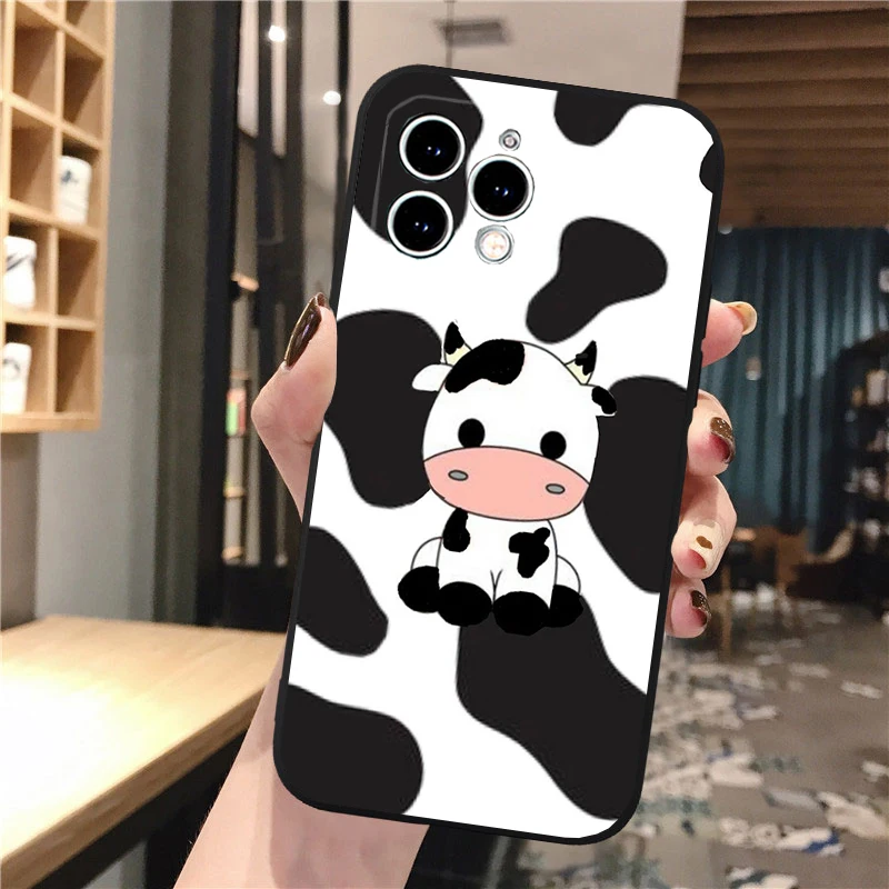 Milk Cow Print Phone Case For iphone 17 Pro Max Air 16 15 14 13 Pro Max 15 16 Pro 15Plus
