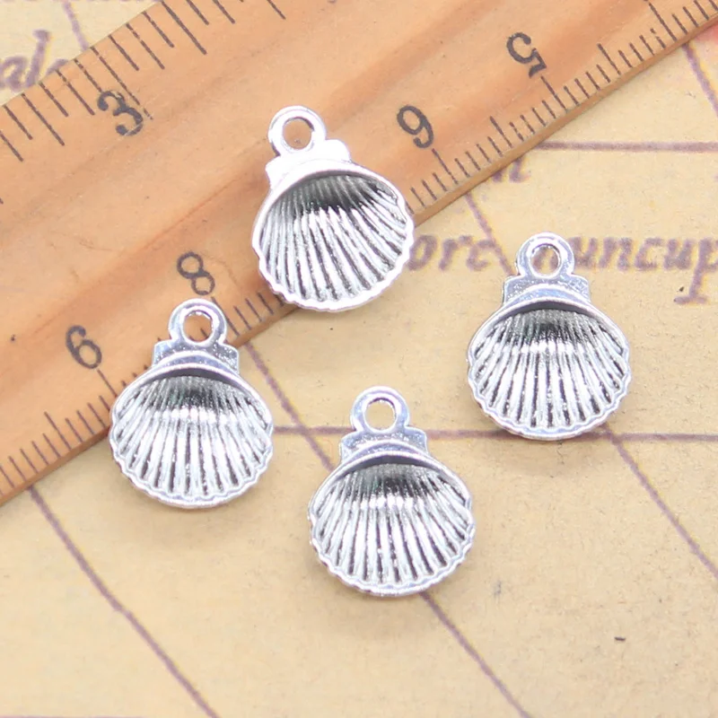 20pcs Charms Sea Shell Conch 15x12mm Antique Silver Color Pendants Making DIY Handmade Tibetan Finding Jewelry