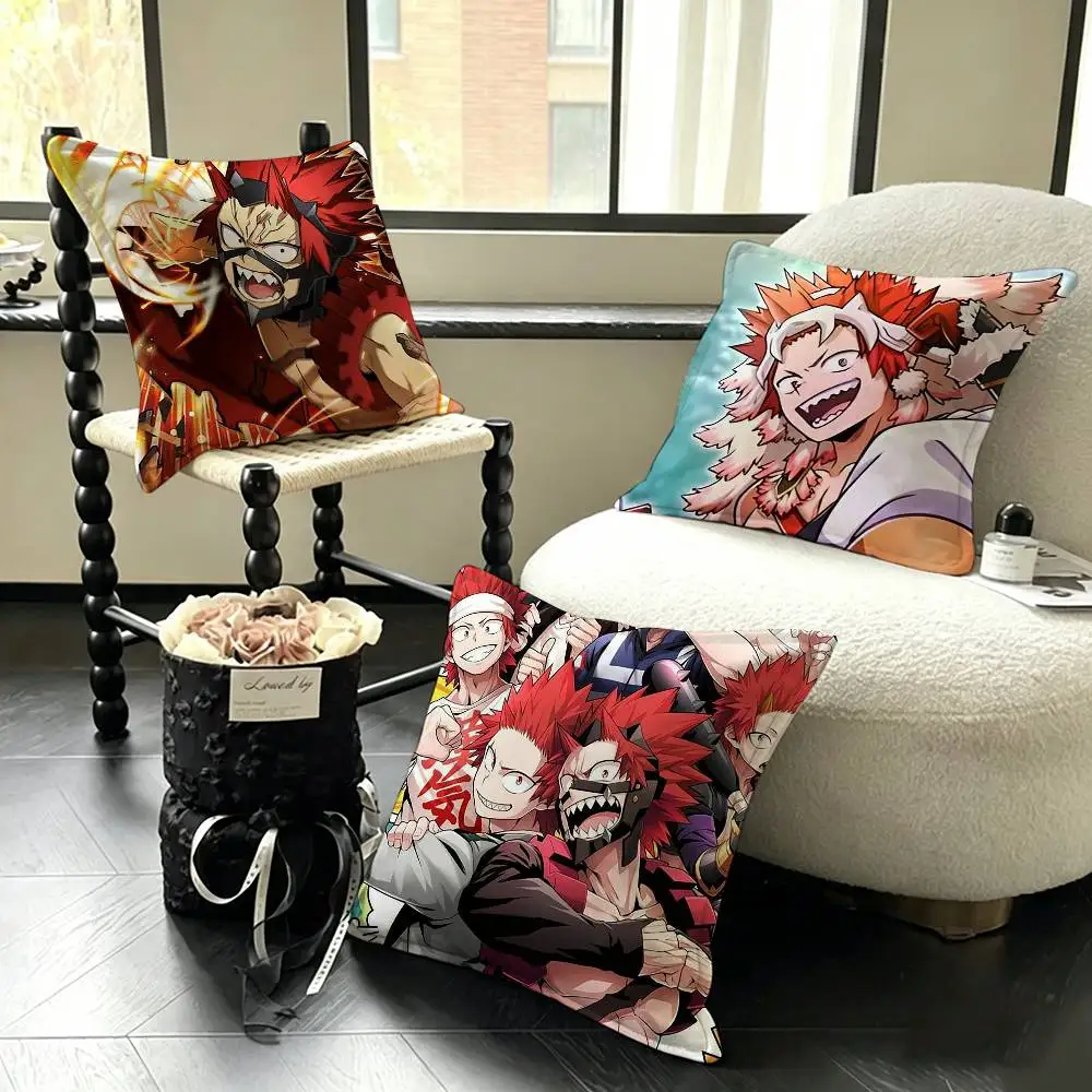 My H-Hero K-Kirishima  Various Sizes Square Pillow Case For Car Home Bedchamber Decor