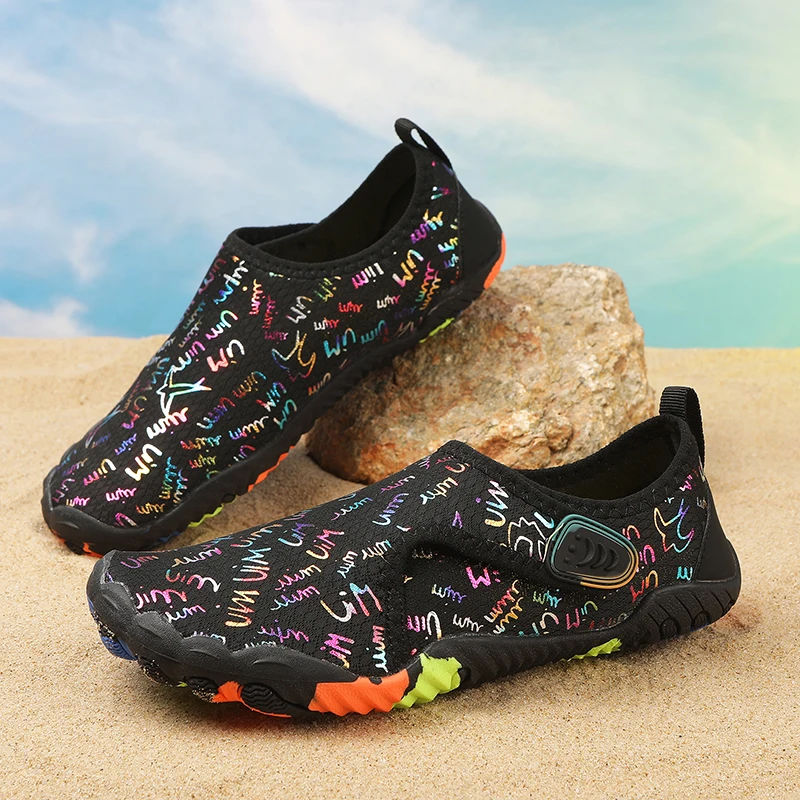 

Boys Girls Fitness Running Shoes Summer Parent-child Water Shoes Kids Students Barefoot Quick-Drying Beach Swimming Aqua Shoes
