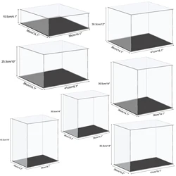 Large Acrylic Display Case for Figures Clear Display Box Cabinet Showcase for Toy/LEGO/Collectibles/Figurine/Memorabilia Storage