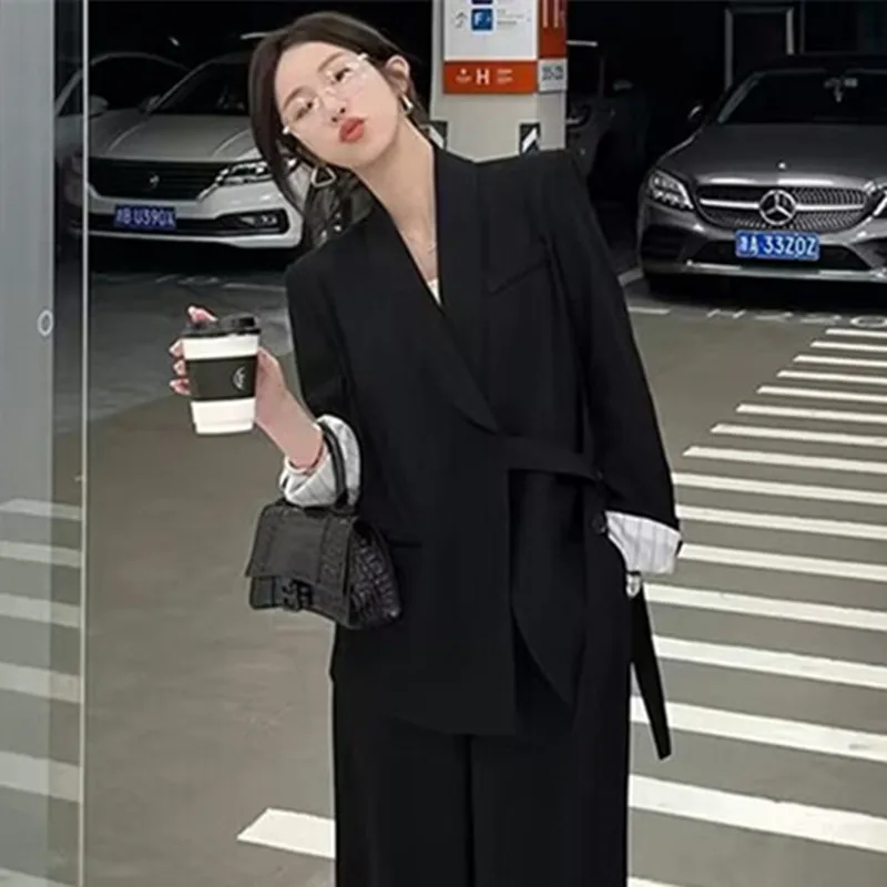 Strong Aura Suit for Women with Casual Temperament in Early Spring and Spring/autumn 2024 New Design Sense Goddess Suit