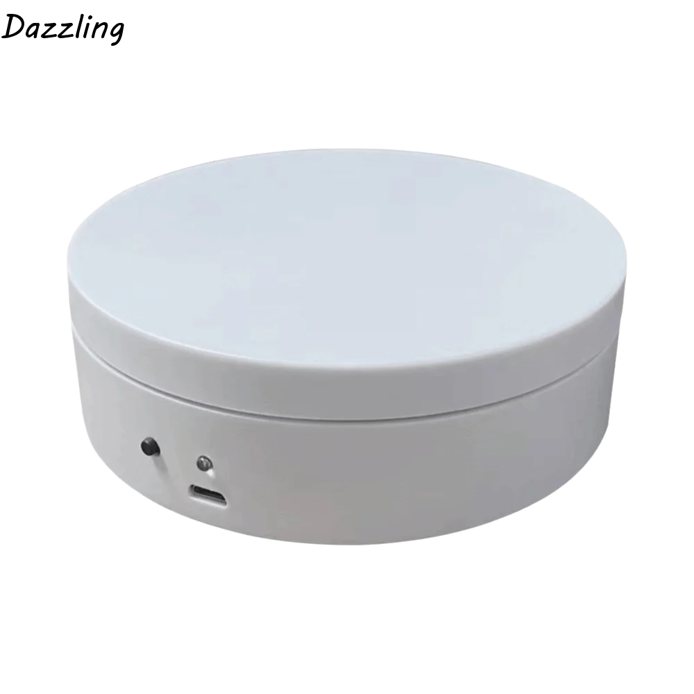 

Electric 360° Rotating Turntable Round Motorized Automatic Display Stand 3kg Load Jewelry Holder Jewelry/Collectibles Visualizer