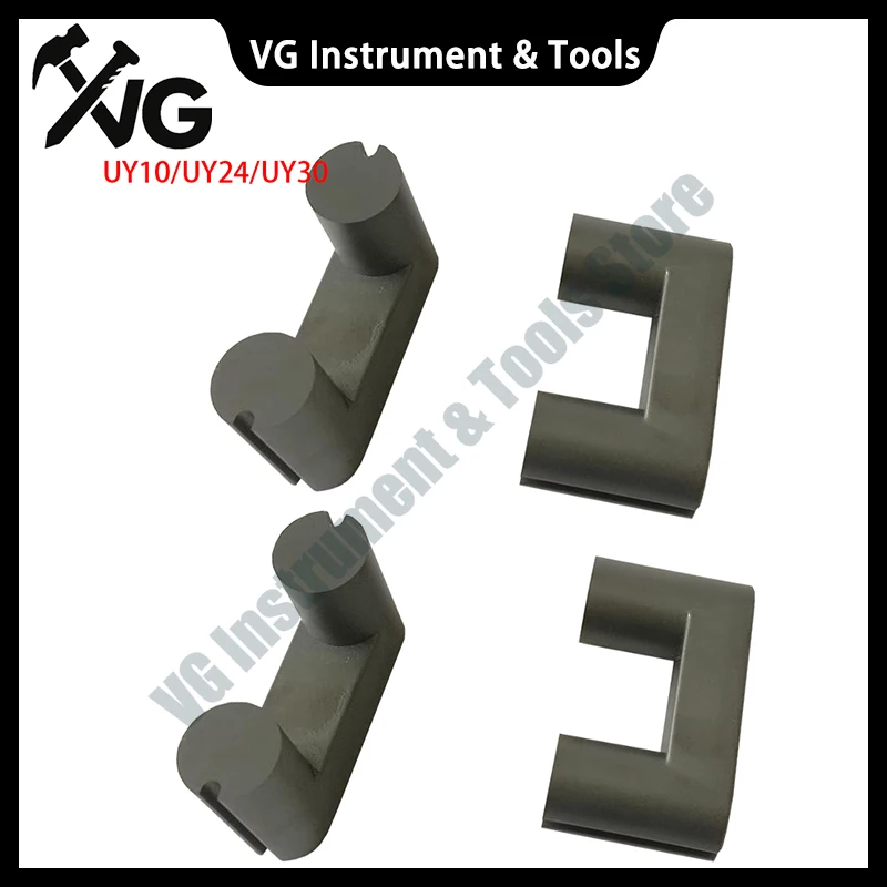 New UY10 UY24 UY30 10/24/30mm OD Mn-Zn PC40 Choke Coil Transformer U Type Cylindrical Double Groove Soft Ferrite Rod Bar Core